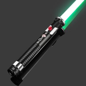 Lightsaber, Smooth Swinging Metal Light Saber, Rechargeable, 16 infinitely Variable Colors and Sound Effects, Dueling Lightsabers,Replaceable Blade FX Light Sabers for Adults Kids Birthday Black 3.0