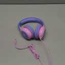 Wired Kids Headphones with USB C Plug, 85dB Safe Volume, Adjustable Headband, Tangle-Free Cord Headphones for School, Tablet, Travel (Light Purple & Pink, Without Microphone)