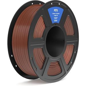 ELEGOO PETG Filament 1.75mm Brown 1KG, 3D Printer Filament Dimensional Accuracy +/- 0.02 mm, 1kg Spool(2.2lbs) Fits for Most FDM 3D Printers