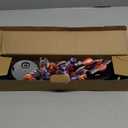 2PACKS 12LED Halloween Decorations Solar Garden Lights Outdoor,3D Scary RED Bat&Pumpkin Swaying Firefly Lights for Spooky Halloween Party Gifts Decor,Solar Halloween Path Lights for Yard/Grave Decor