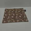 FIOUOVO Floral Throw Pillow Covers 18x18 Farmhouse Block Print Pillow Covers Decorative Pillow Covers Couch Pillows for Living Room Vintage Accent Sofa Pillows Set of 1 Brown