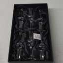 Crystal Grappa and Cordial Glasses | Set of 6 | Small 3 oz Long Stemmed Spirit Glassware for Liqueur, After Dinner Drink, Aperitif, Digestive | Italian Tulip Shaped Liquor Stemware for Nosing, Sipping