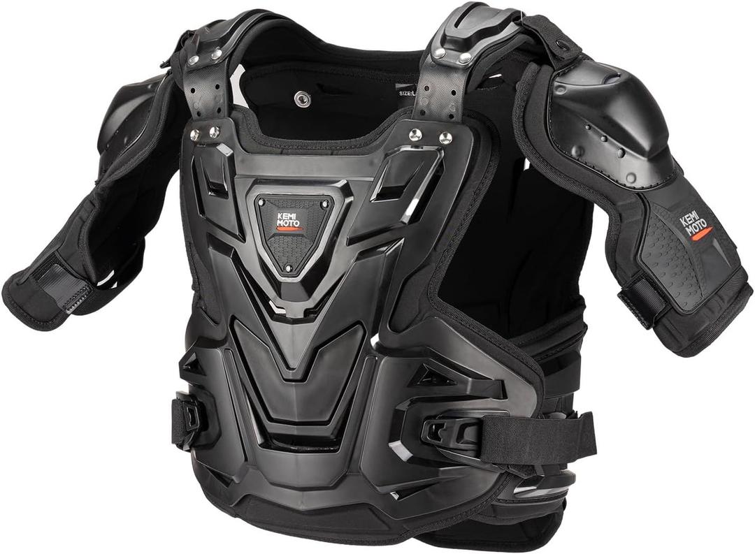 KEMIMOTO Motorcycle Chest Protector for Adult Off-Road PP Material Chest Armor Suitable for Outdoor Sports
