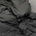 CozyLux Queen Comforter Set Black - 7 Pieces Bed in a Bag Queen, All Season Soft Bedding Set, Oeko-Tex Certified Bed Set with Down Alternative Comforter, Sheets, Pillowcases & Pillow Shams