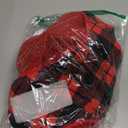 cyeollo 2XL Dog Coat, Sherpa Winter Dogs Sweater Warm Fleece Doggie Coats Turtleneck Reversible Jackets for Small Medium Large Dogs with Leash Hole, Soft Cold Weather Vest, Buffalo Plaid XXL