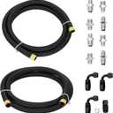 AN6 Power Steering Pump Hose Fitting Kit Return Tank for Pump Mounted Reservoir Power Steering Line Kit Compatible with LS Swap LS1 LS3