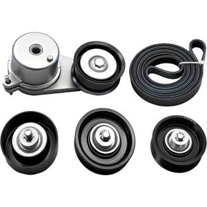 Serpentine Drive Belt Tensioner Component Kit 90K-39129 for Nissan 370Z 2016-2018 for Infiniti Fx37 2013 for Q40 2015 for Q70 2014-2017 for Q70L 2015-2017 for Qx50 2014-2017 39129 36305 36306 K070795