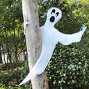 JOYIN Halloween Tree Wrap Ghost Decoration Outdoor, Cute Ghost Design Decorations for Halloween Lawn, Tree, Party Supplies