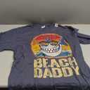 Beach Daddy Shirt Retro Shark Father Gifts Beach Dad T-Shirt for Men (Small, Color: Heather Blue
)