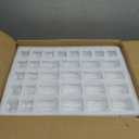 Mumufy 48 Pcs Assorted Votive Candle Holders Ribbed Glass Tealight Candle Holder Bulk for Table Centerpiece, Baby Shower, Home and Wedding Party Decoration (Clear)