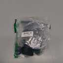 24PCS Square Silicone Chair Leg Floor Protectors, (1 Inch Black) (Medium)