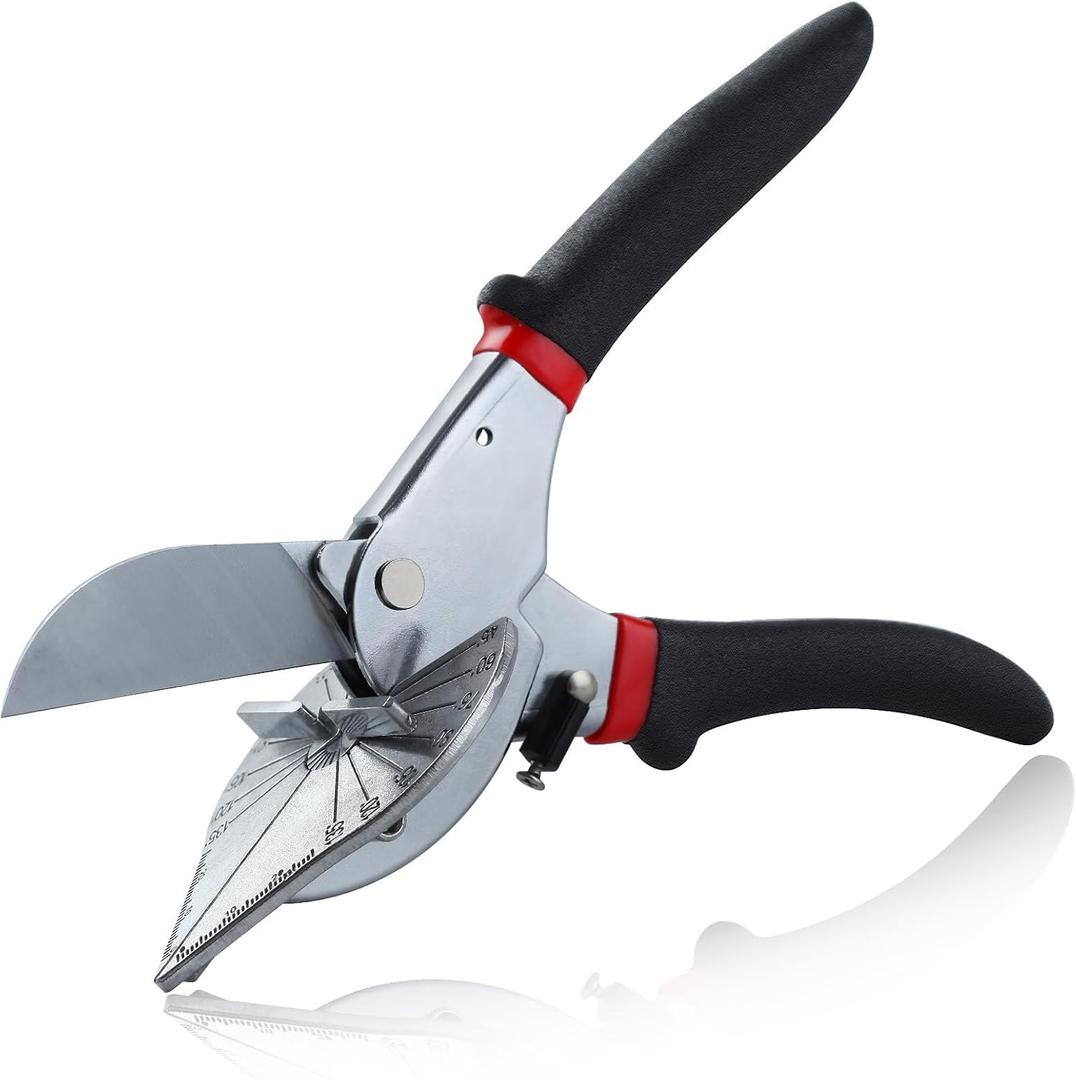 SPEEDWOX Multi Angle Miter Shear Cutter 45 Degree To 135 Degree Miter Cutter Hand Shear Trim Cutter Hand Tool Angle Cutter Tool for Wood Trim Miter Shears for Angular Cutting Molding for Plastic PVC