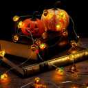 BlcTec Fall Decorations for Home 12.8FT 40 LED Fall String Lights with Acorns & 3D Pumpkins, Battery Operated Harvest Fairy Light with Timer for Indoor Outdoor Halloween Thanksgiving Autumn Fall Decor