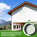 6 inch Soffit Vents, ABS Air Vent Cover Round Vent with Built-in a Fly Screen for Bathroom Office Home(150mm) (6 inch)