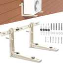 Mini Split Wall Mounting Bracket, Heavy-Duty Wall Bracket for 7000 Btu to 12000 Btu Outdoor Ductless Minisplit Air Conditioner AC Heat Pump Systems, Max 400 Lb Capacity