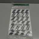 Decorative Decal - Lightning Bolts 12" x 16 Black - Vinyl Sticker