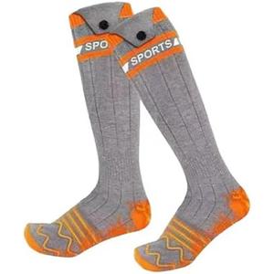 ,Thermal Electric Socks with 5000mAh Battery Powered Heated Socks for Skiing Hiking and Camping 2 Pack