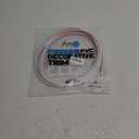 26.2 Ft Peel and Stick Wall Molding Trim, D-Shape Flexible Molding Trim White(Paintable) for Backsplash, Mirror, Wall, Window & Door Frames, Waterproof Self Adhesive Trim(W:0.4", T:0.1")