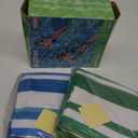 Sloosh Inflatable Pool Floats Chairs Adults, 2 Packs Floating Noodle Chair with Stripes Design Soft Fabric Covered with Sling for Swimming Pool Water Chair Pool Lounger Party Floaties