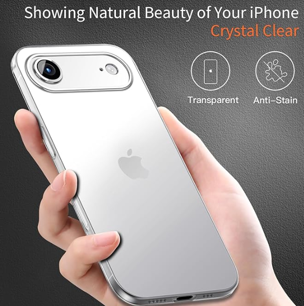 Dataroad for iPhone 17 Air Slim Case,0.2mm Fit [Paper-Thin] Lightweight Case Matte Finish PP Back Cover Protection[Anti-Fingerprints&Yellowing],Compatible with iPhone 17 Air 6.5Inch-Transparent White