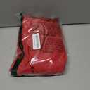 LYANER Women's Collar Neck Long Sleeve Button Down Shirts Sexy Split Hem Tops Long Blouse Shirt Dress (XX-Large, Red)