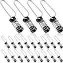 Moxweyeni Boat Flag Clips Stainless Steel Marine Flag Clips for Halyards Outrigger Lines Antennas Stern Lights Flagpole Rope Fishing