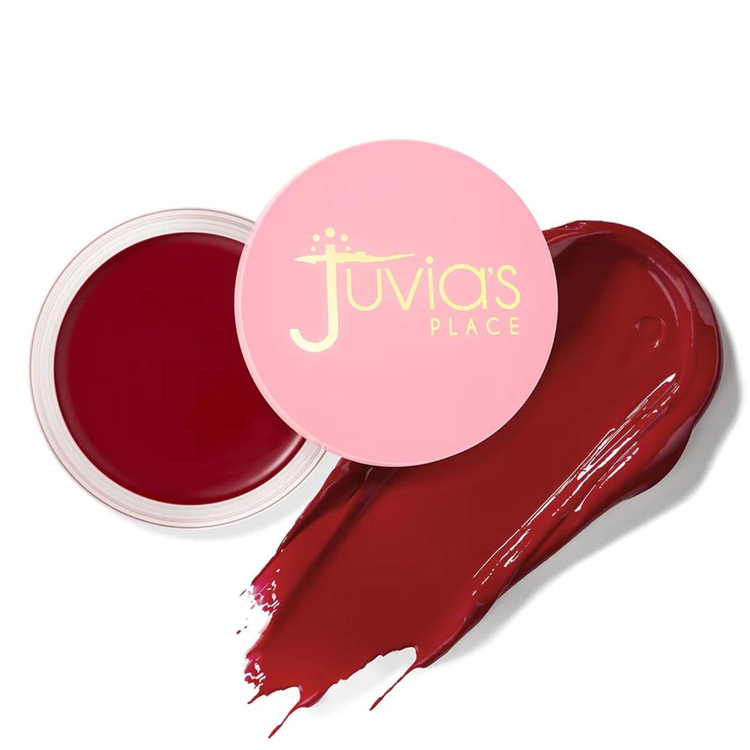 Juvia's Place Blushed Cream Blush Very Berry Multi-Purpose Cream Blush for Cheeks & Lips - 2in1 Formula, Smooth, Blendable Texture for a Soft Dewy Finish - Buildable & Lightweight Face Makeup