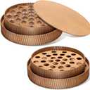 2 Sets of Wooden Communion Tray with Lid for Churches Set Wood Stackable Round Communion Trays Set Churches with Cover for Baptism Church Family Wedding, 2 Sizes