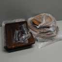 7 Pcs Wood Dessert Table Display Set Wooden 3 Tie Cupcake Stands Rustic Round Cake Stand Wood Dessert Serving Trays for Christmas Party Baby Shower Wedding Birthday(Brown)