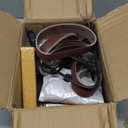 Mini Belt Sander, Electric Power Bench Belt Grinder, Adjustable Speed Electric Grinding Sanding Machine 