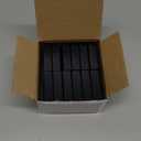 Dunzy Aluminum Fence Post Caps 2" x 2" Black Post Caps Fence Topper Pressure Fit Post Cover for Mailbox Metal Wood Plastic Vinyl Iron Deck Railing(12 Pcs)