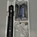 7MAGIC Sonic Electric Toothbrush for Adults and Kids - Up to 180 Days Runtime, 42000 VPM Powered Toothbrush, 5 Modes & 3 Intensities for Sensitive Teeth & Braces, Includes 8 Brush Heads, Black