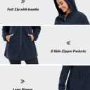 MoFiz Women's Long Fleece Zip Up Hoodies Long Sleeve Full Zip Soft Warm Polar Fleece Jacket Coat with Pocket for Fall Winter (L)