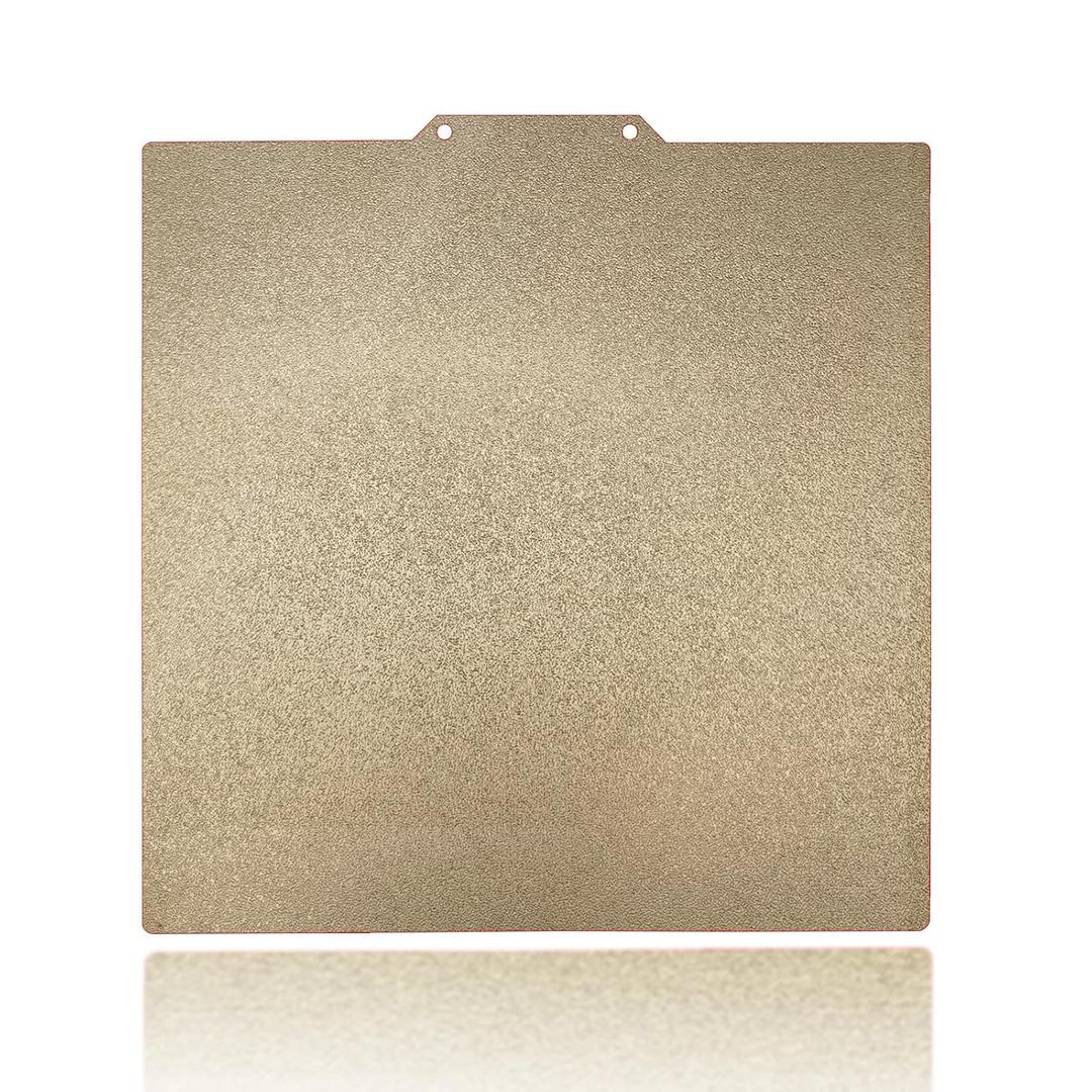 220x220mm Gold PEI Build Plate for Artillery Genius/Pro/MK2/MK2A, Double Sided Textured PEI Flexible Spring Steel Platform Heated Printing Bed for Artillery Genius/Pro/MK2/MK2A 3D Printer