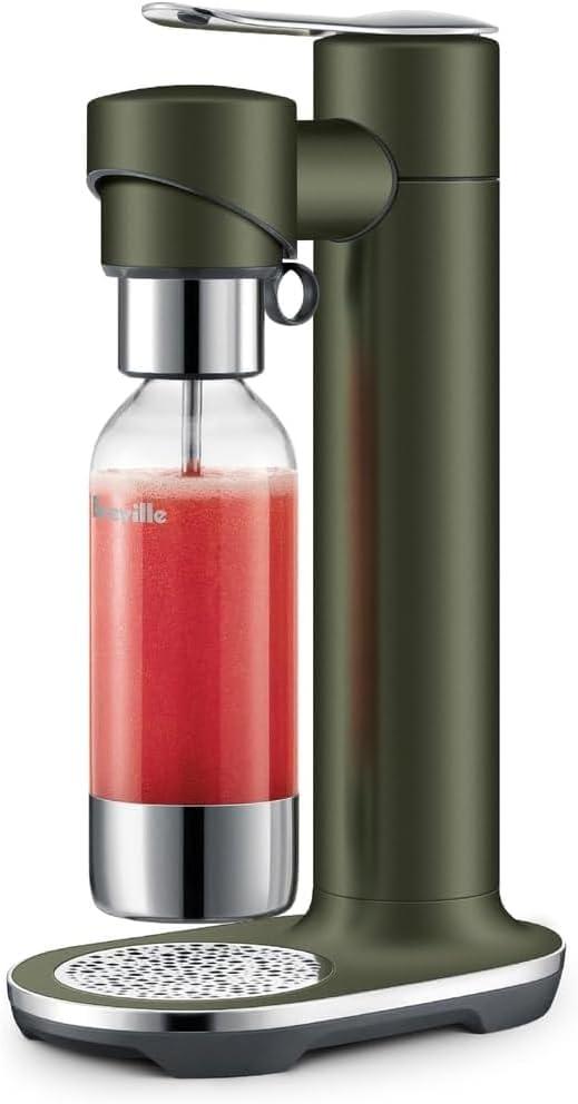 Breville InFizz Fusion Sparkling Drink Carbonator, Olive Tapenade, Small