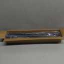 Black Curtain Rods 2 pack for Windows 30-62 inch Adjusts Length by Splicing, 5/8" Diameter Matte Black Small Curtain Rods for Bedroom, Living Room, Kitchen, Outdoor, Farmhouse