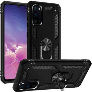 ADDIT Case for S20 Phone Case Samsung Galaxy S20 Case, Military Grade, Heavy Duty, with Ring Holder Stand, Support Magnet Car Mount for Samsung Galaxy S20 Case Black
