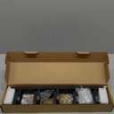 RIVECO 1U 5 D Ring Cable Management for Racks & Cabinets Wire Managing Cable Raceway 19" Rack Mount 2PCS Black