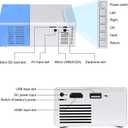 Video Projectors Mini Projector for Cartoon, Kids Gift, Smart Movie Projector for Home Theater/Outdoor, Compatible with HDMI, USB, Audio, TF Card, AV and Remote ControlBlue)