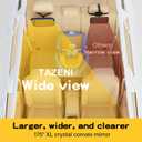 Baby Car Mirror for Baby Hook Clip Design Never Shake Baby Mirror for Car Seat Mirror Rear Facing Newborn Essentials Easy Install Back Seat Mirrors for Car ShatterProof Crash Tested Baby Shower Gifts (Black)