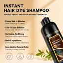 Coffee Hair Dye Shampoo 3 in 1, Instant Hair Color Shampoo, Semi-Permanent Brown Hair Dye, Long Lasting Browm Hair Shampoo, Shampoo Para Pintar el Cabello, Works in Minutes 16.90 Fl Oz