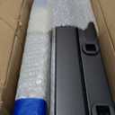 Deck Gate Outoor, 36''Hx48''W Black Heavy Duty Steel Anti-Rust Fence Door with Customizable Width, Easy Installation Metal Gate for Residential, Yard, Patio (No Hinge)