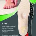 Pedag Viva | Leather Arch Support Inserts | Handmade in Germany | Plantar Fasciitis Relief | Heel Cushion | Activated Charcoal Odor Control | Metatarsal Support Pad | Tan | Women US 5/ EU 35