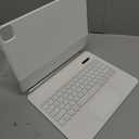 Zyyini Tablet Keyboard Case for iOS Pro 11 Inch, Magnetic Keyboard Case with Multi Touch Trackpad, 3 Gear Backlight, Quiet, BT, Floating Stand (White)