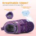 BARERUN Baby Sneakers Toddler Shoes Soft Anti-Slip Sole Newborn First Walkers Infant Toddler Breathable Athletic Running Shoes (Purple)