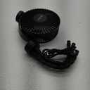 Gaiatop Mini Portable Stroller Fan, Battery Operated Small Clip on, Detachable 3 Speed Rechargeable, 360 Rotate Flexible Tripod Better Cooling for Car Seat Crib Treadmill Travel Black
