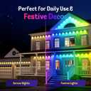 Fitop Permanent Outdoor Lights, 150FT RGB Waterproof LED Lights for House, Smart Outdoor Strip Light with Extendable Design, App/Remote Control, 16 Million Colors, IP67 Rated