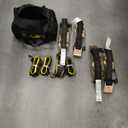 KJE Heavy Duty Car Trailer Tie Down Straps 4 Pack Kit - 2" x 8' Ratchet Straps + J-Hooks with Clip, 2" x 36'' Axle Straps - 10,000lbs Break Strength - Use for Car, Truck, UTV Transport