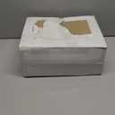 LIYH 180 Pcs Green and Gold Plastic Plates - Green Plastic Dinnerware sets, Disposable Dinner Dessert Plates, Gold Plastic Silverware Cups for Holiday, Party