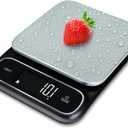 Fradel 0.1g Digital Kitchen Food Scale in Grams & Ounces - 11lb, for Cooking, Baking, Weight Loss - Square